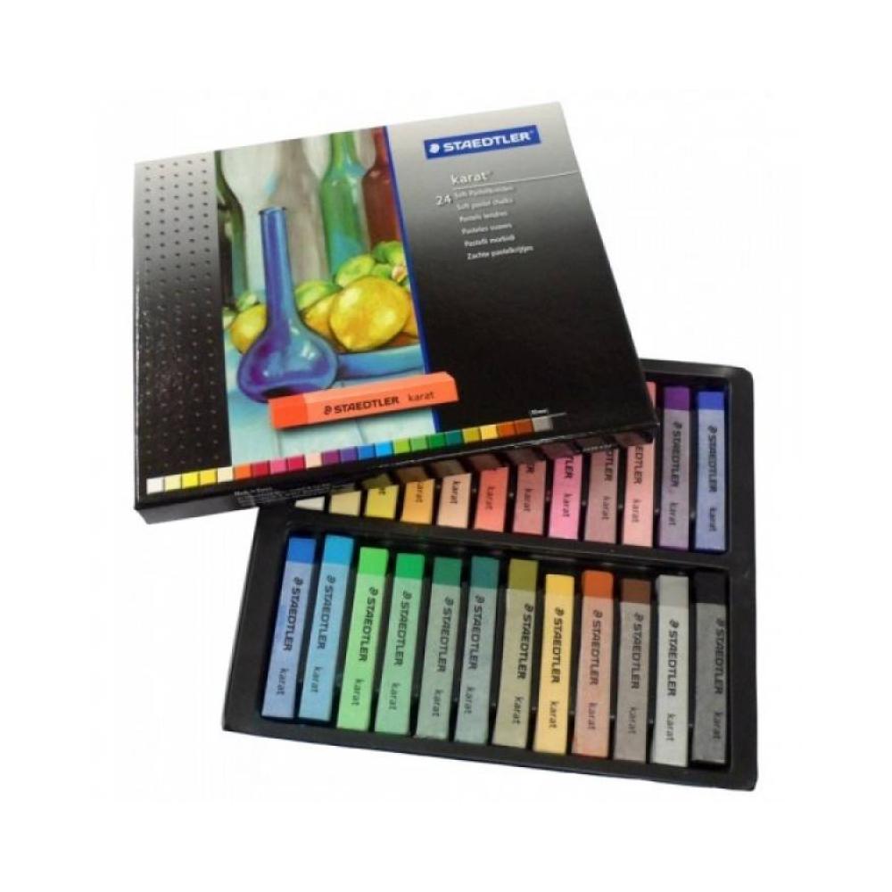 Caja 24 tizas de pastel suaves staedtler