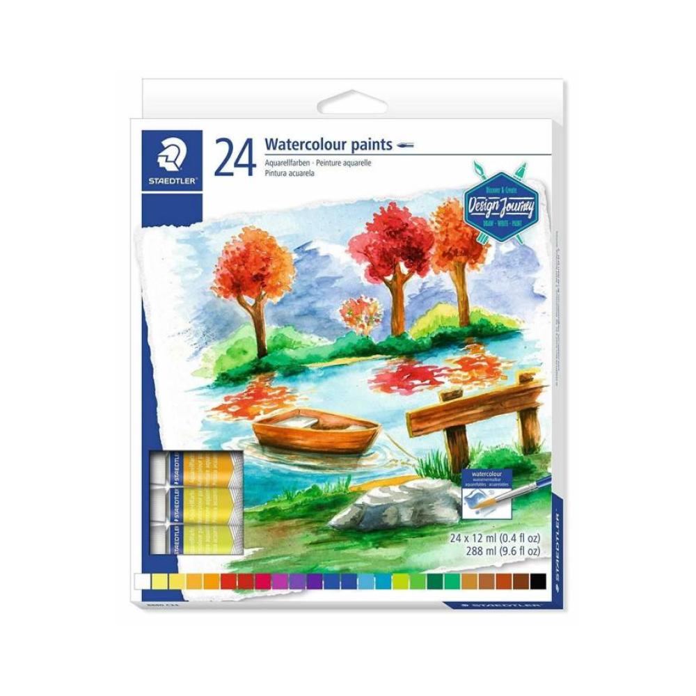 Caja 24 acuarelas watercolor paints staedtler