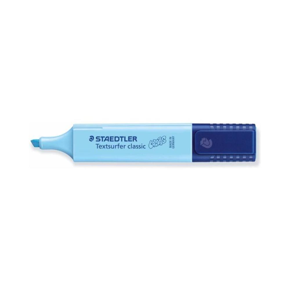 Rotulador fluorescente azul pastel staedtler