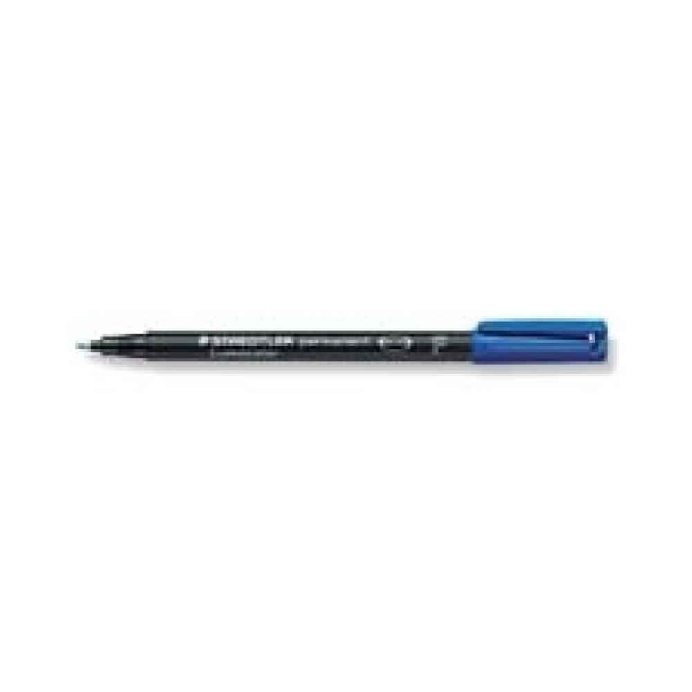 Rotulador permanente lumocolor f azul staedtler