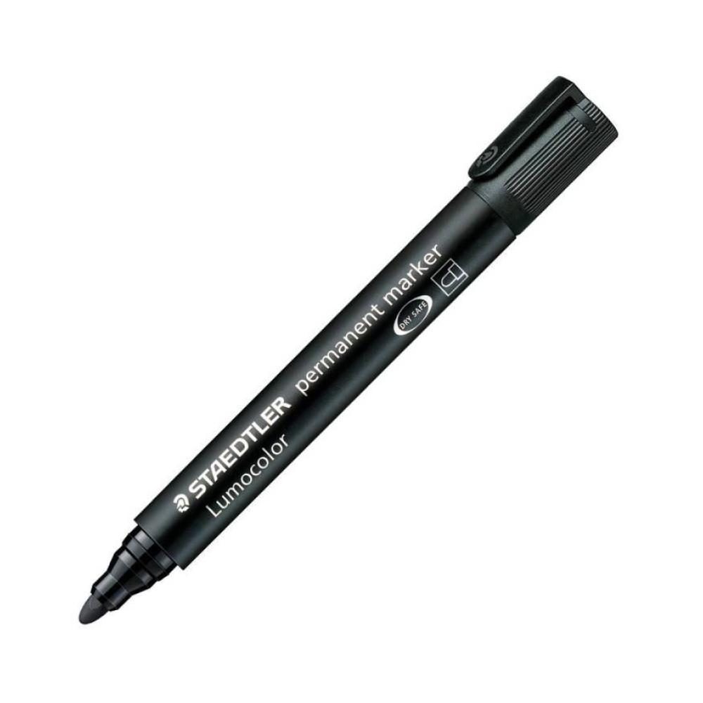 Rotulador negro permanente lumocolor staedtler