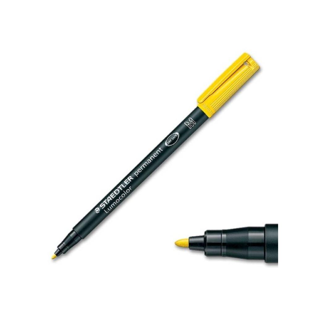 Rotulador lumocolor amarillo m