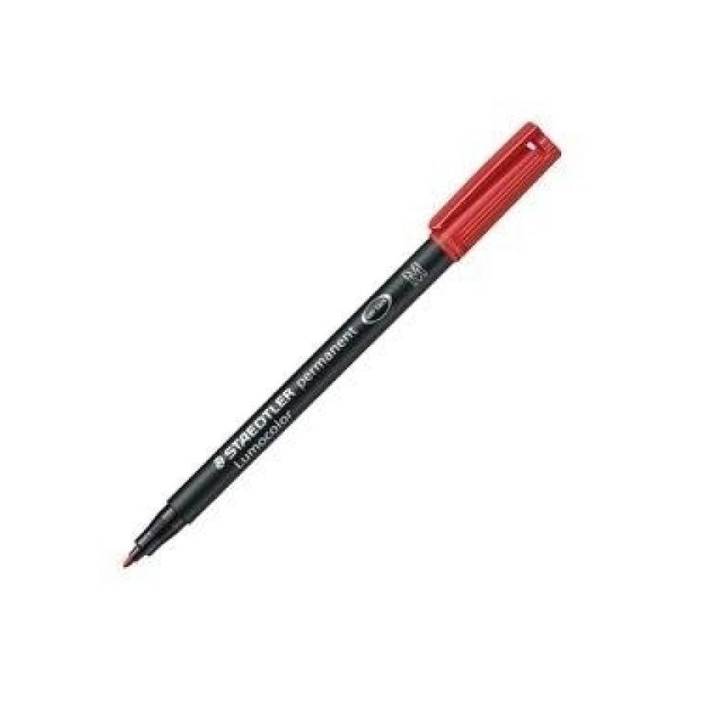 Rotulador permanente lumocolor m rojo staedtler