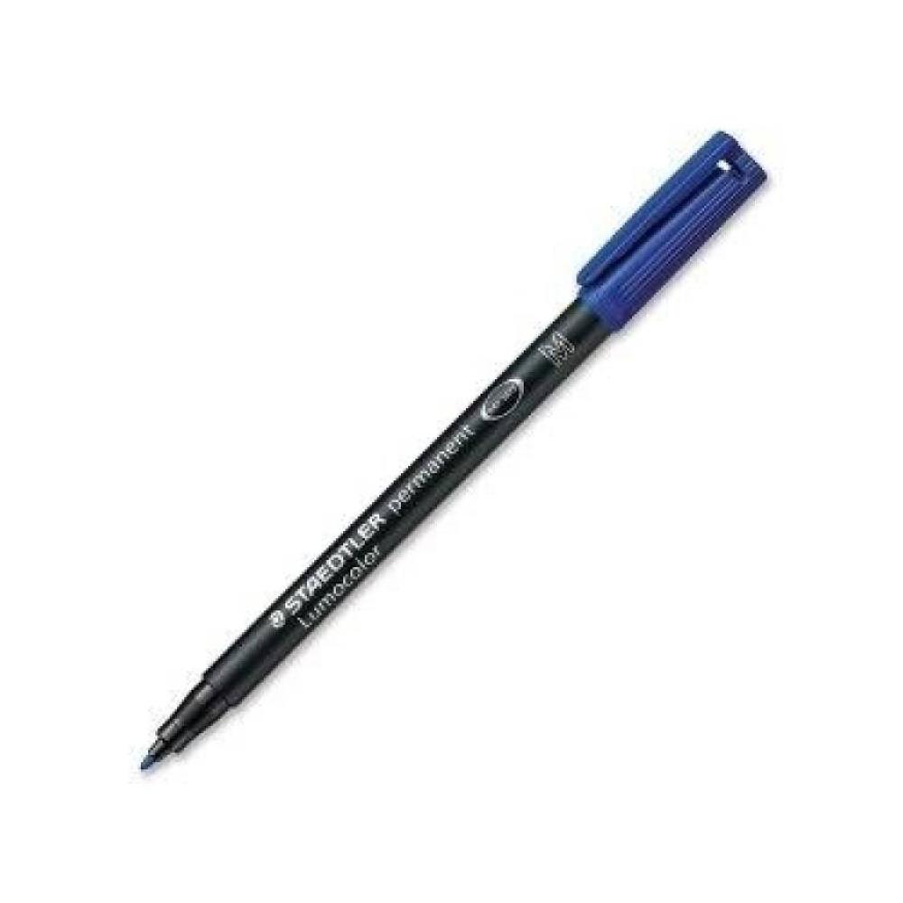 Rotulador permanente lumocolor m azul staedtler
