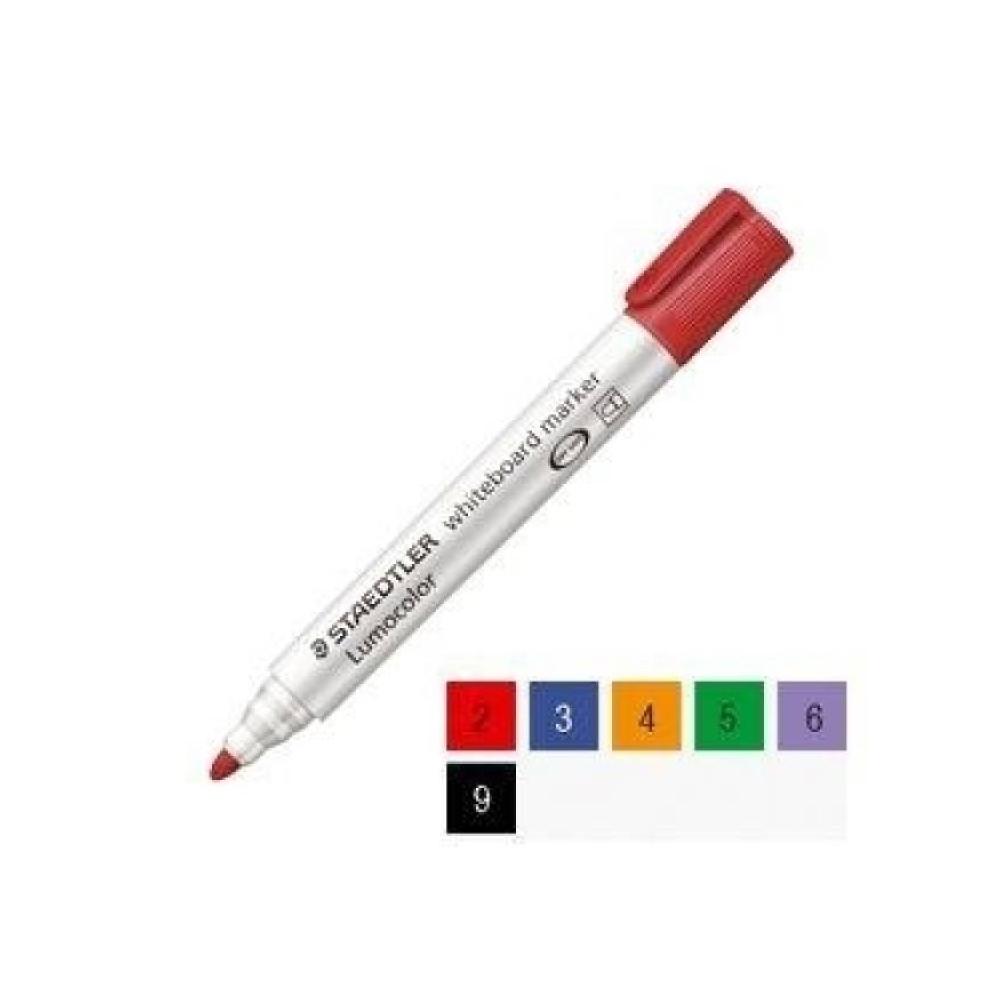 Rotulador rojo pizarra blanca de punta redonda staedtler