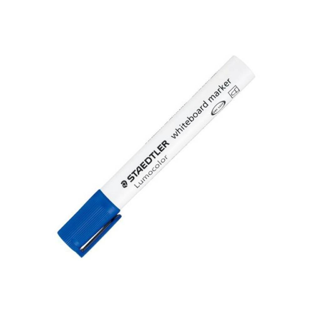 Rotulador azul pizarra blanca de punta redonda staedtler