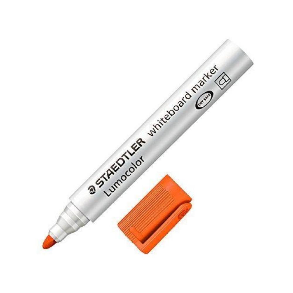Rotulador naranja pizarra blanca de punta redonda staedtler