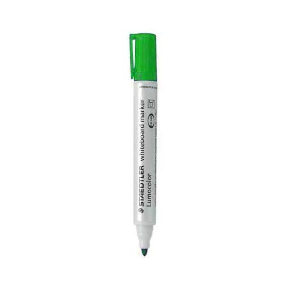 Rotulador verde pizarra blanca de punta redonda staedtler
