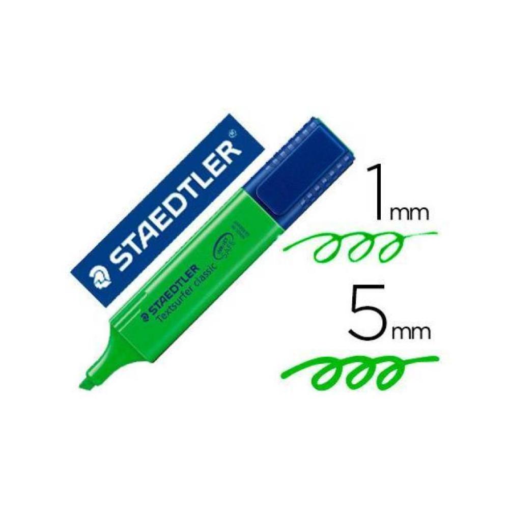 Rotulador fluorescente verde palido