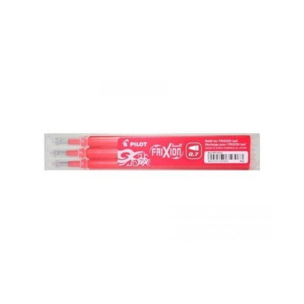 Recambio boligrafo pilot frixion ball rojo caja de 3 unidades