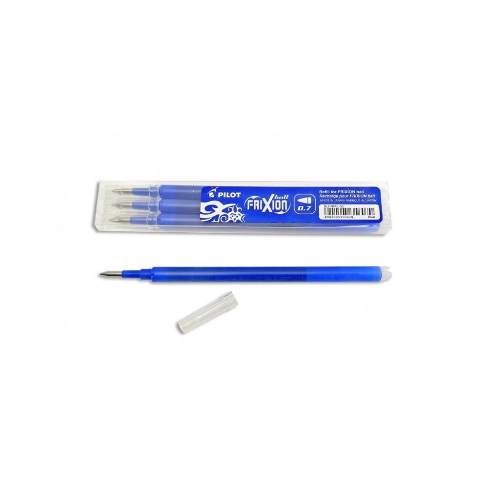 Recambio boligrafo pilot frixion ball azul caja de 3 unidades