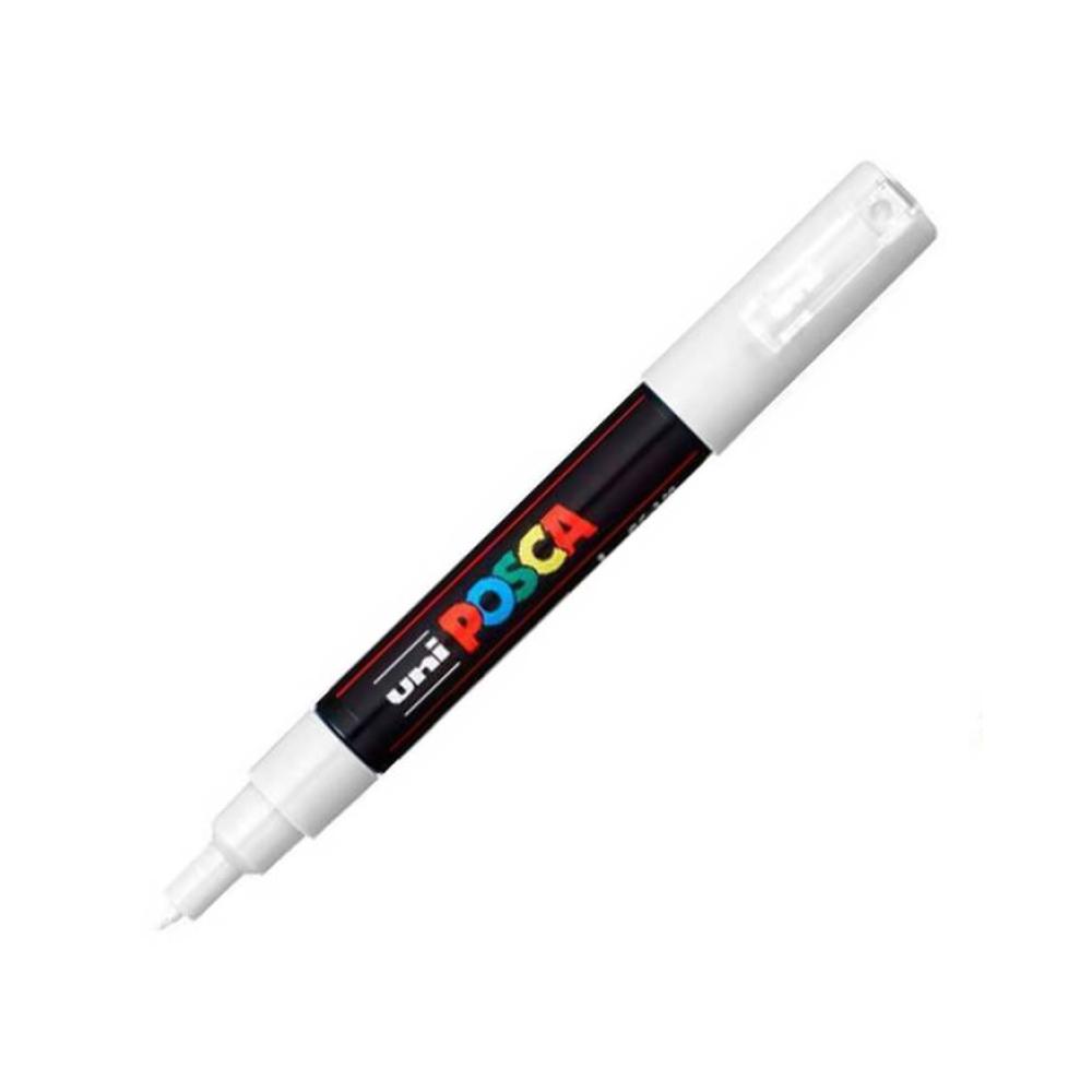 Rotulador blanco 0,7 mm pintura al agua pc1m posca