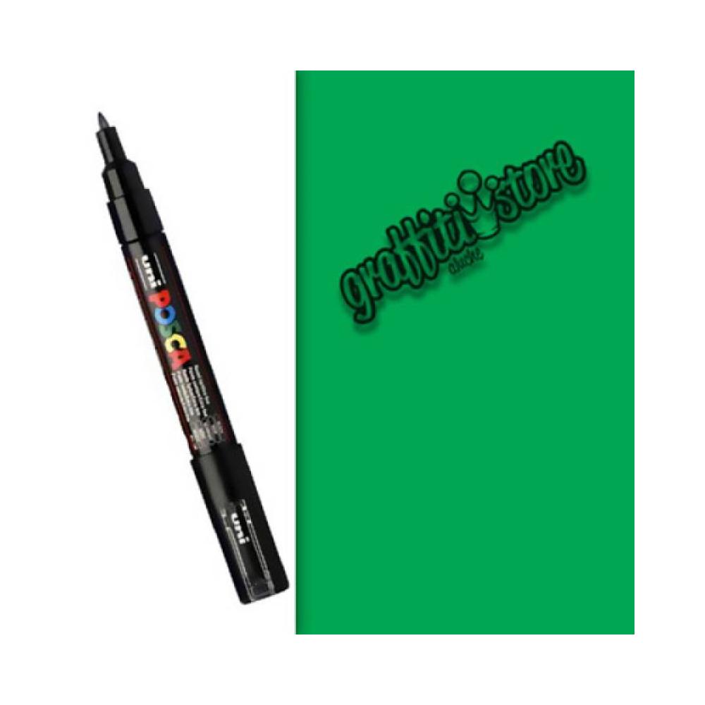 Rotulador verde 0,7 mm pintura al agua pc1m posca