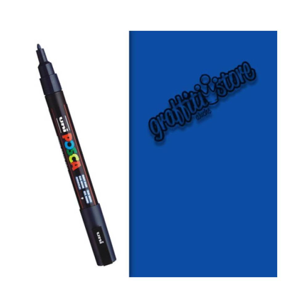 Rotulador azul 0,9-3 mm pintura al agua pc3m posca