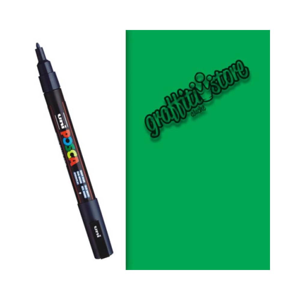 Rotulador verde 0,9-3 mm pintura al agua pc3m posca