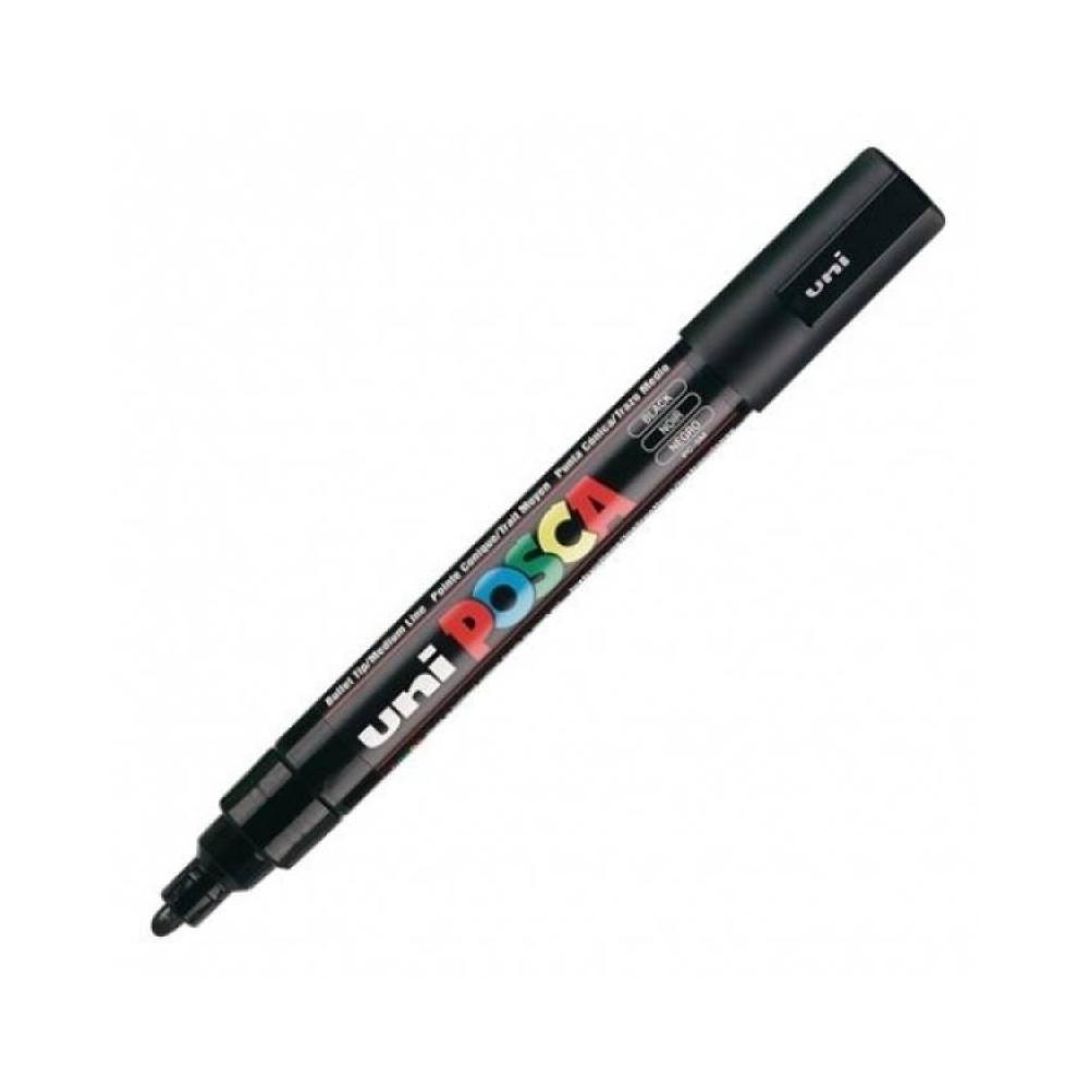 Rotulador negro 5 mm pintura al agua pc5m posca