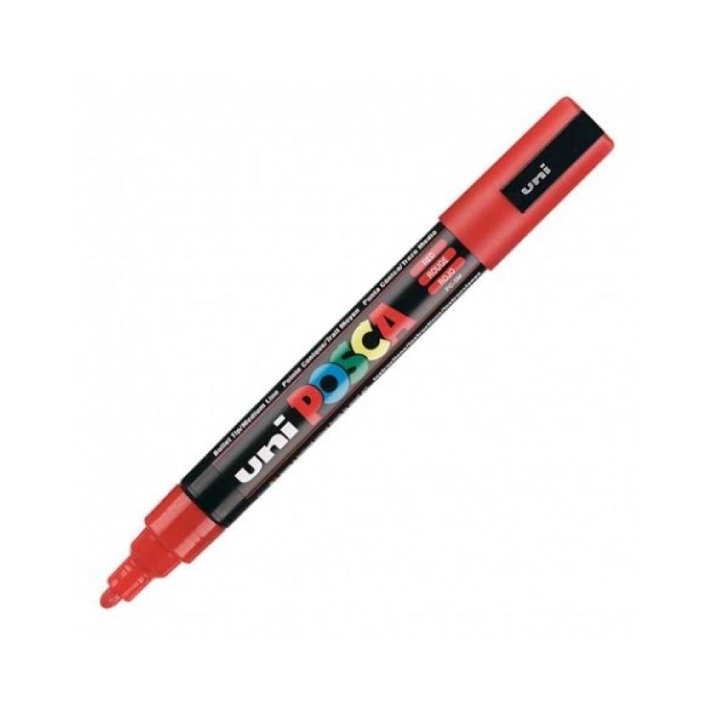Rotulador rojo 5 mm pintura al agua pc5m posca