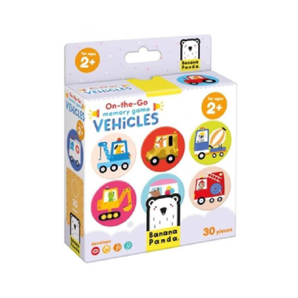 Puzzle banana on-the-go game vehicles