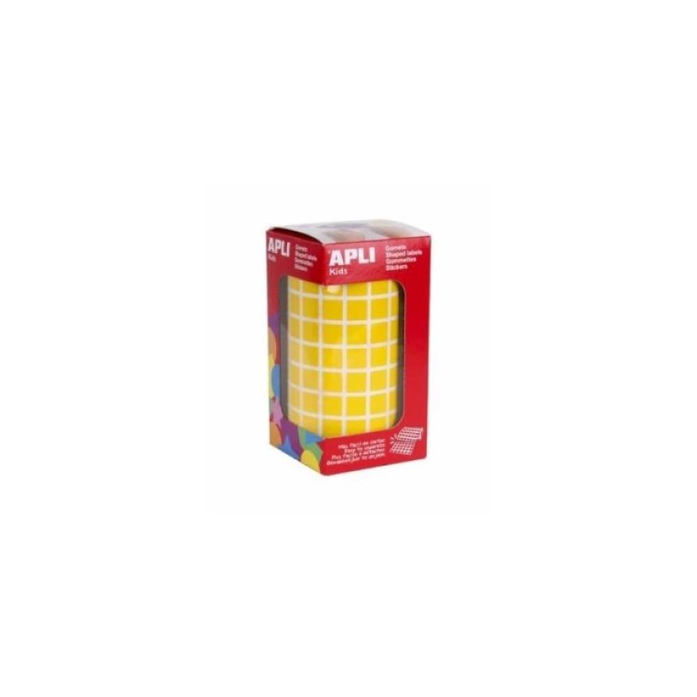 Rollo gomets cuadrado amarillo r4871
