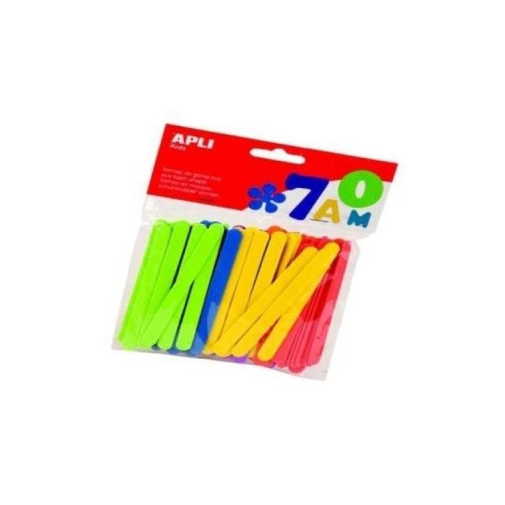 Palos de colores depresores apli