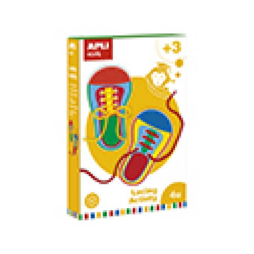 Ata tus zapatos, juego de ensartar