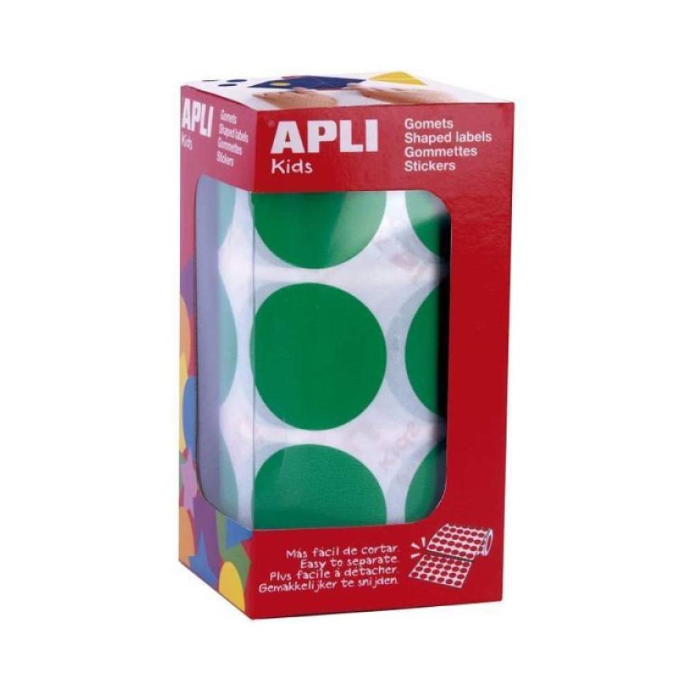 R.780 gomets redondos apli diam 33mm verde