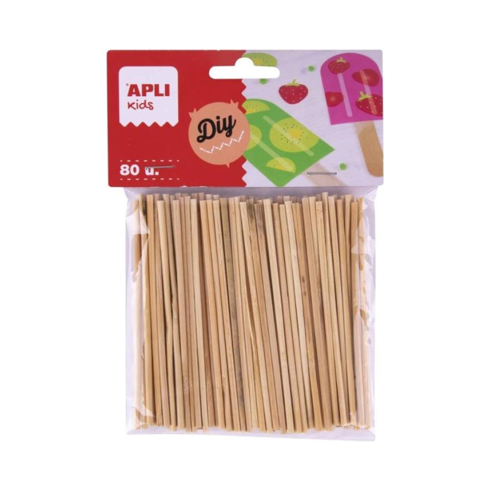 Palos redondo 80 unidades apli kids