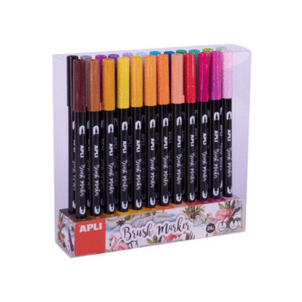 Expositor pincel duo colores surtidos