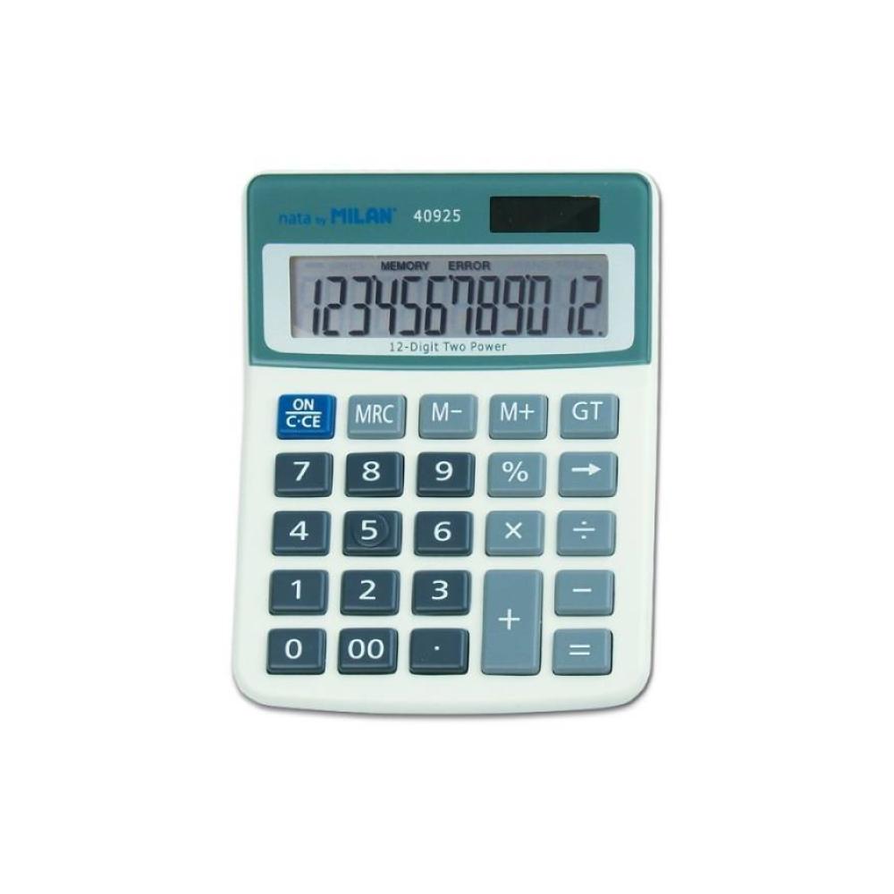 Calculadora gris 12 digitos milan
