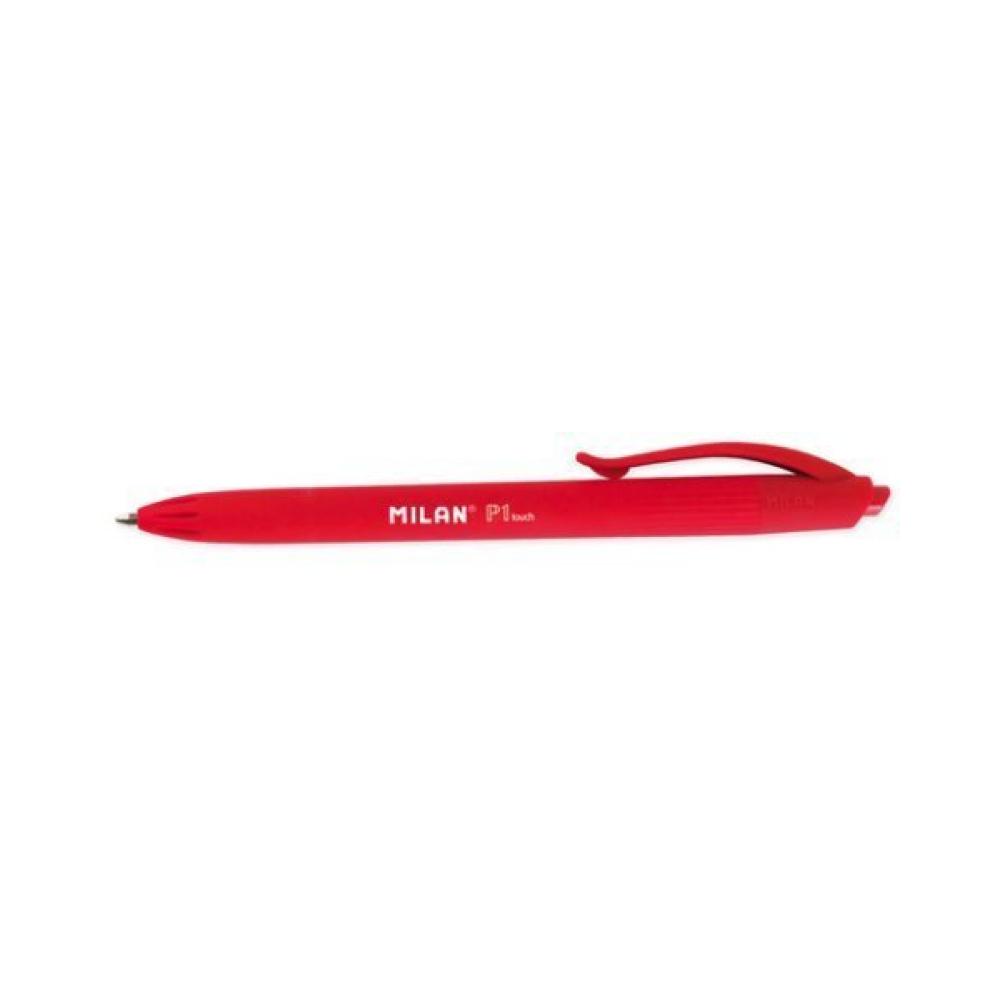 Boligrafo milan p1 touch rojo