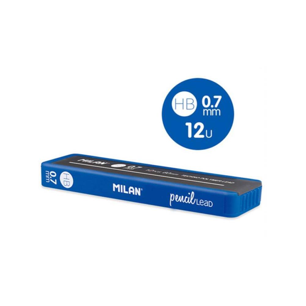 Caja 12 minas 0.7 mm hb milan