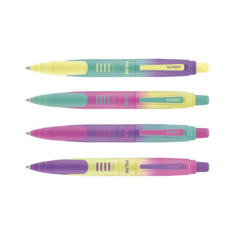 Boligrafos compact sunset azul milan