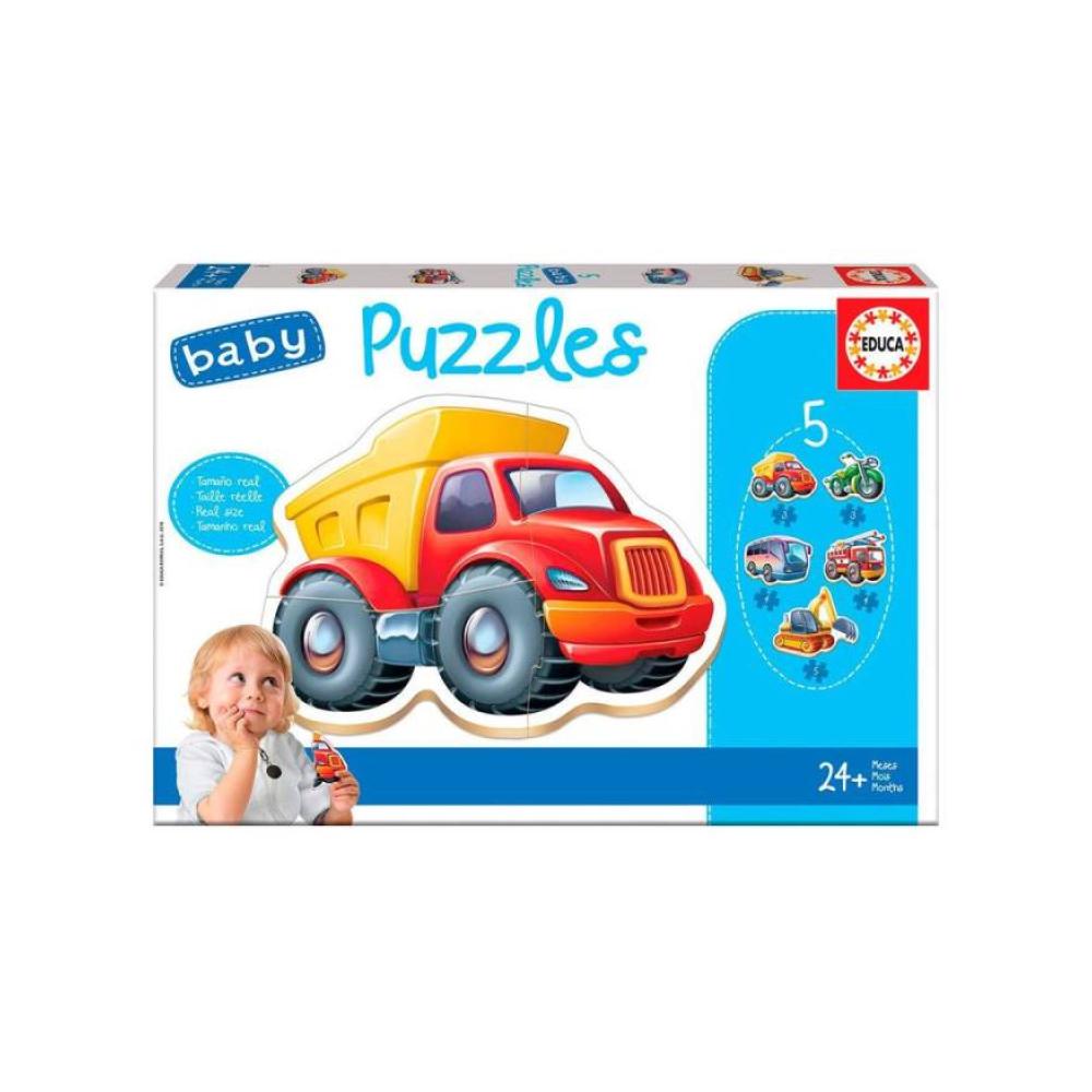 Baby puzzles vehiculos educa