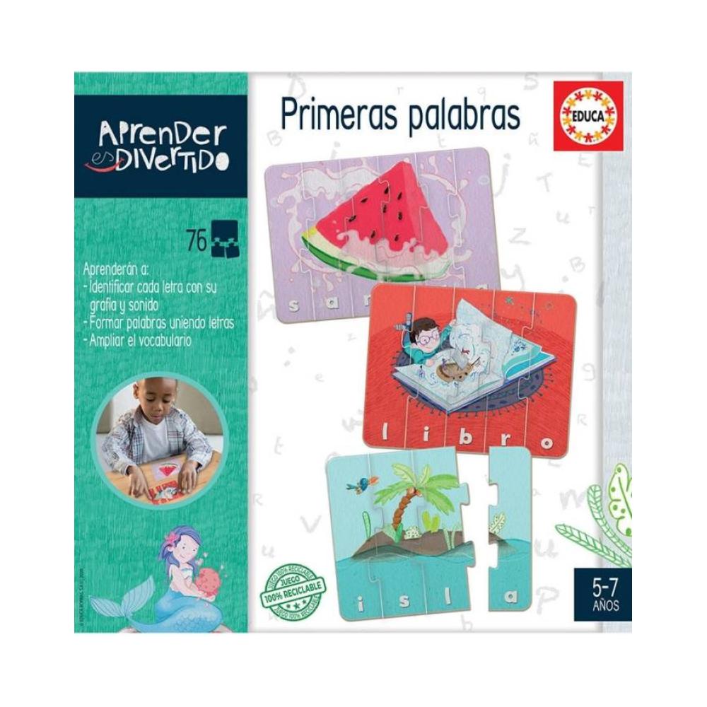 Puzzle aprender es divertido primeras palabras educa