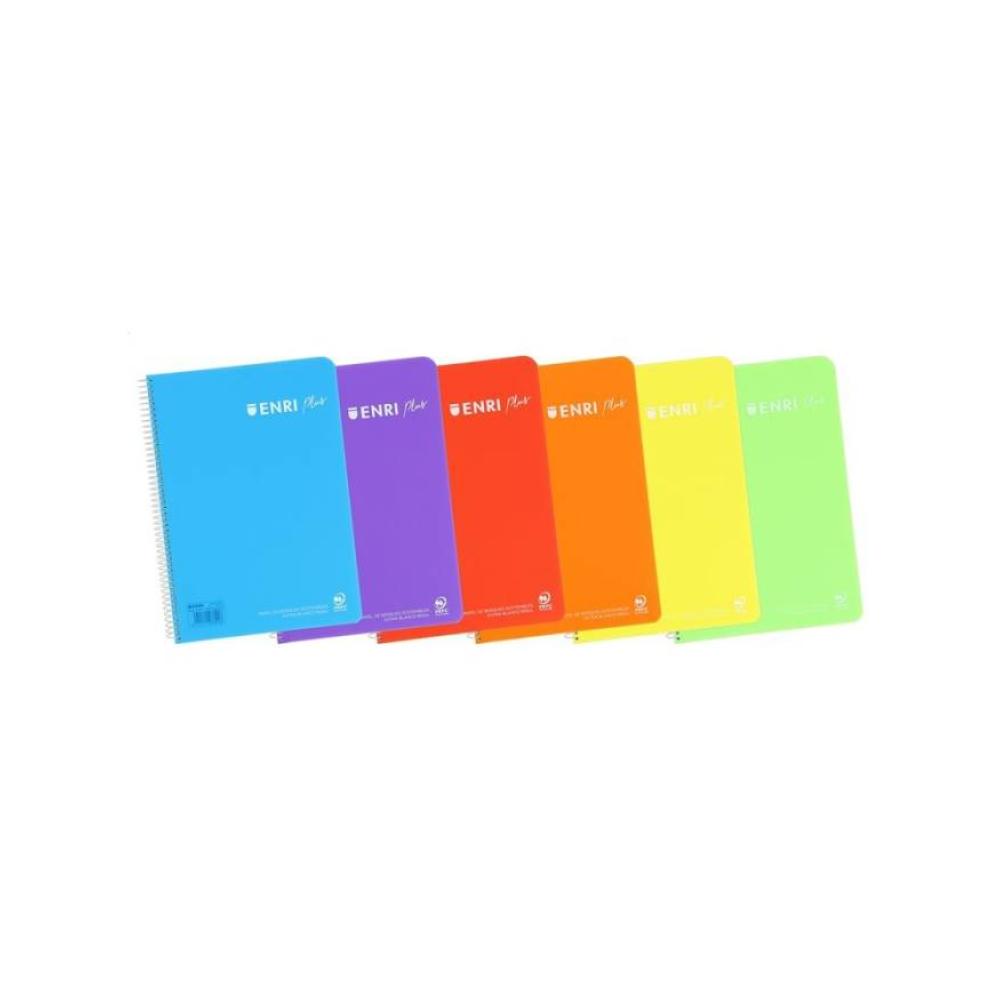 Bloc folio 2 rayas 2,5mm 90gr 80h polipropileno enri