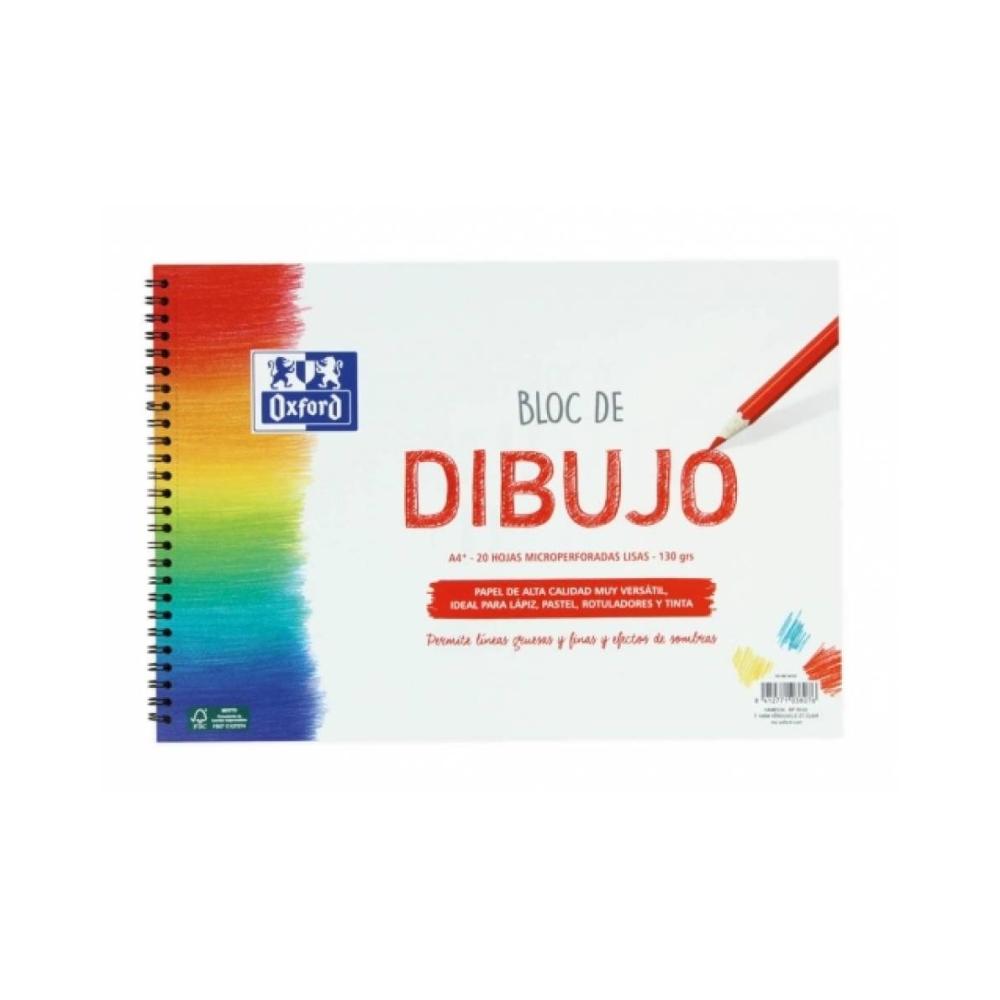 Bloc dibujo oxford liso microperf.