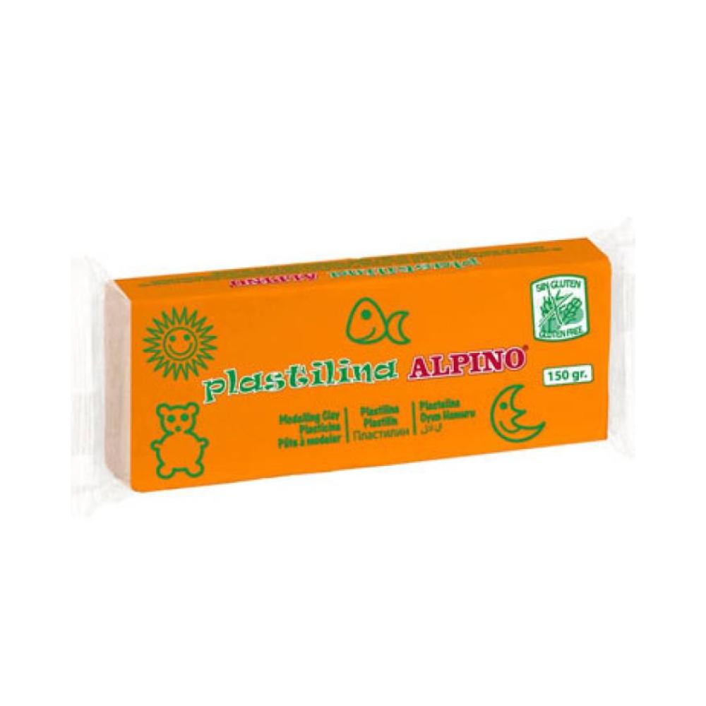 Plastilina alpino 150g sin gluten naranja