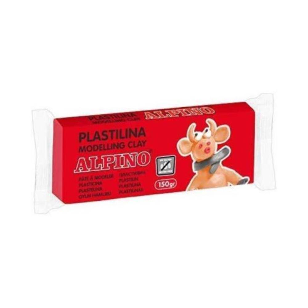 Plastilina alpino 150g sin gluten rojo vivo