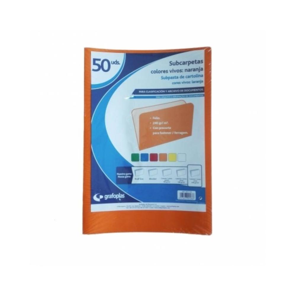 Subcarpetas a4 naranja
