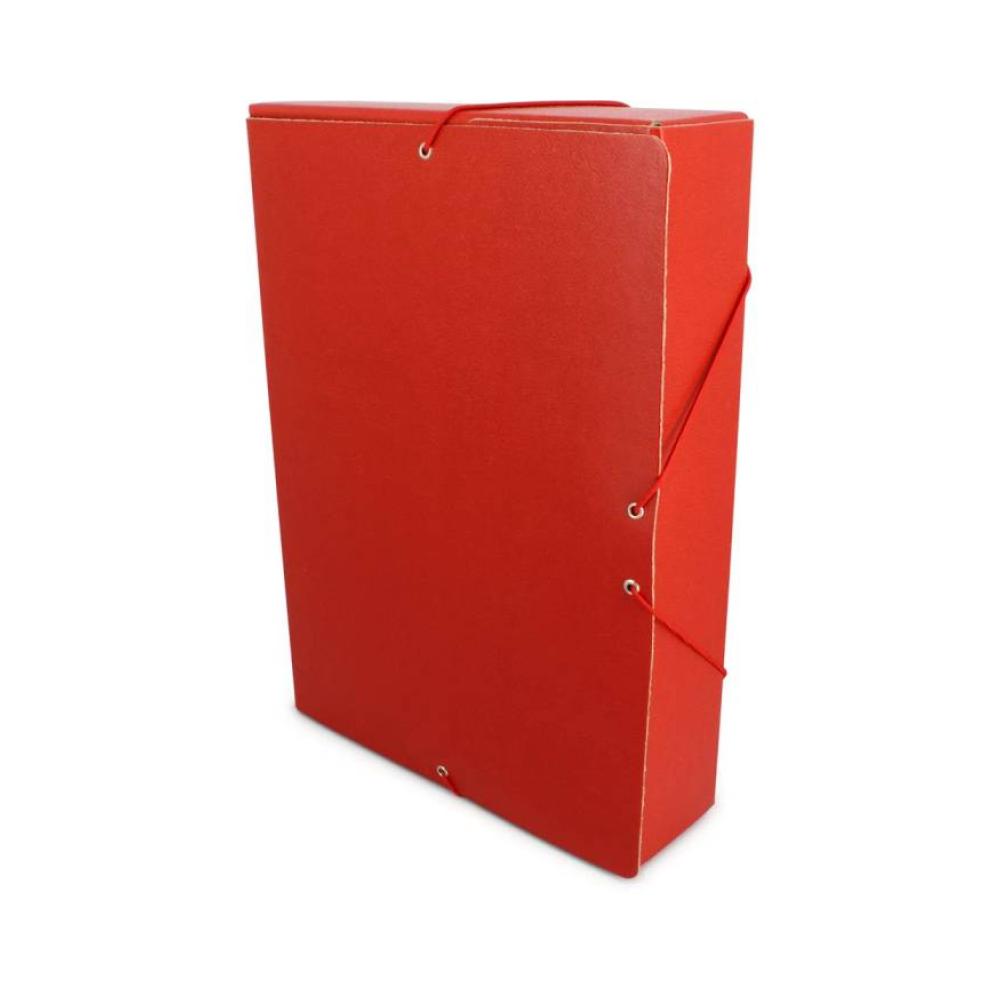 Carpeta proyecto gofrada lomo de 7 cm rojo