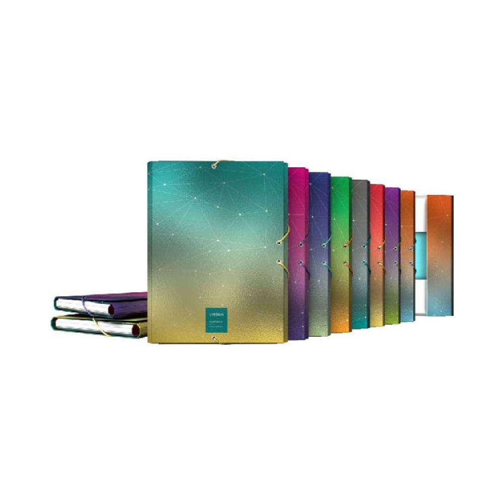 Carpeta gomas 3 solapas metallic grafoplas