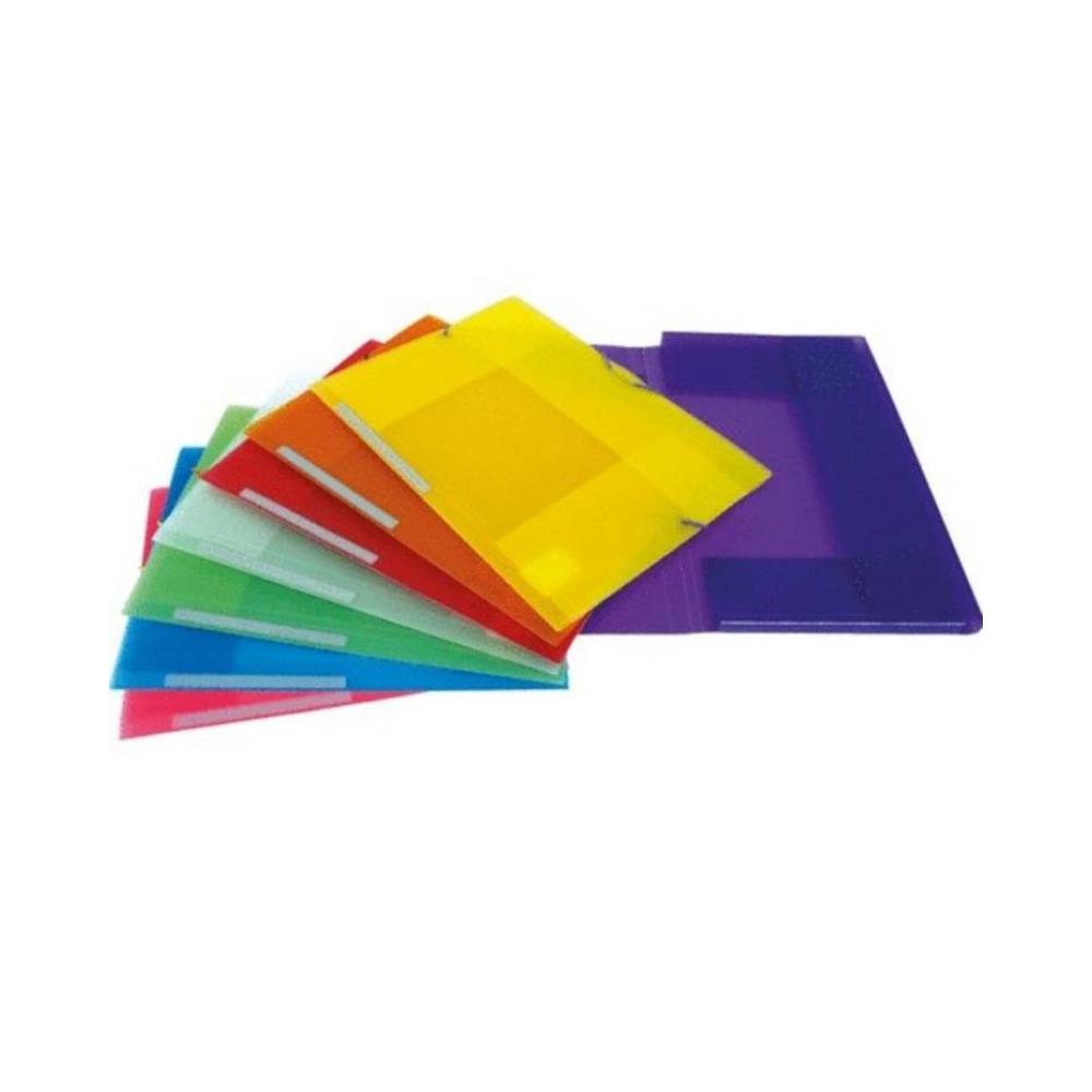 Carpeta plastico amarilla 3 solapas