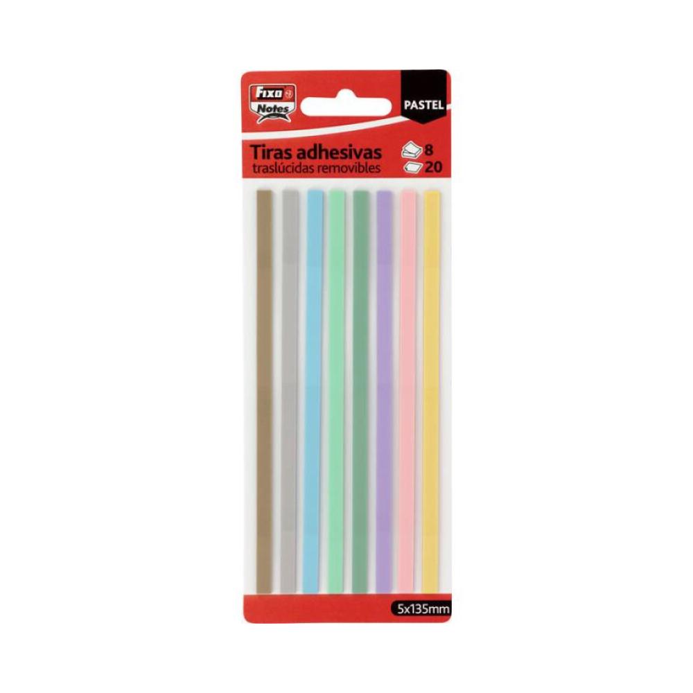 Nue pack tiras adhesivas traslucidas pastel