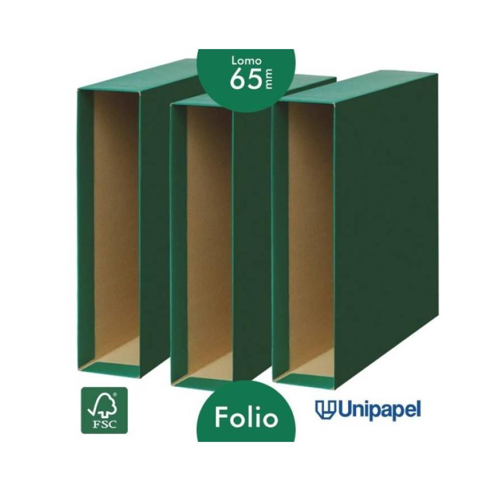 Caja folio unisystem verde