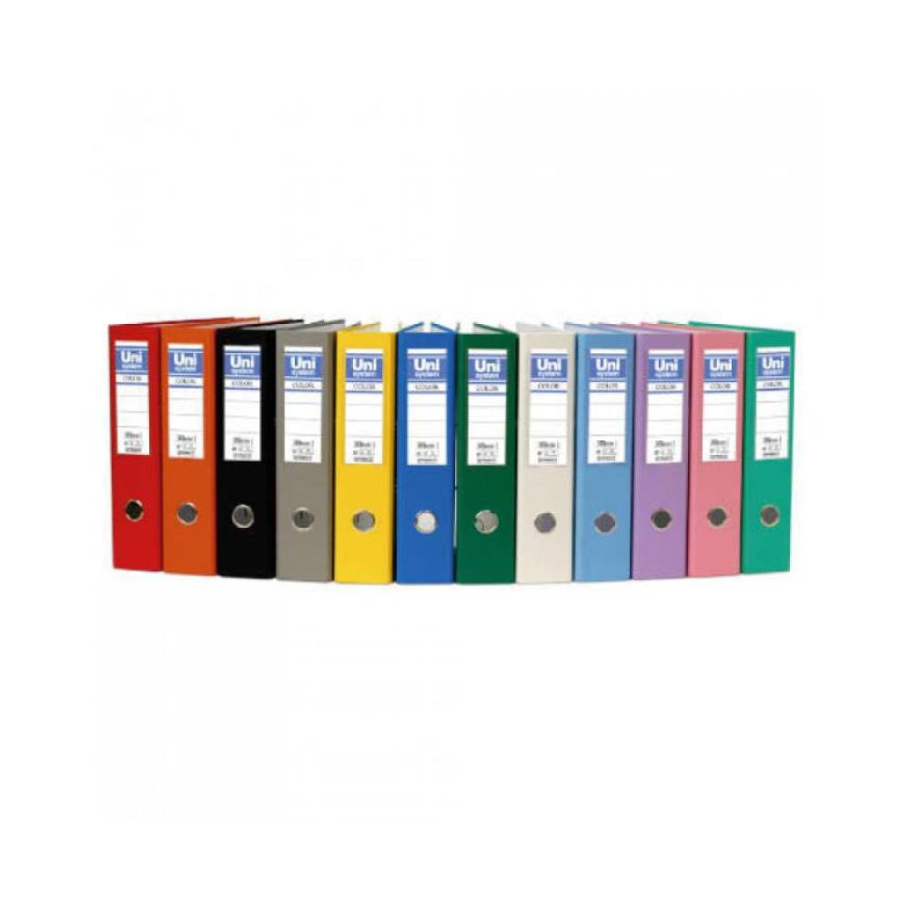 Archivador palanca fº uni pp verde 350x290x70mm