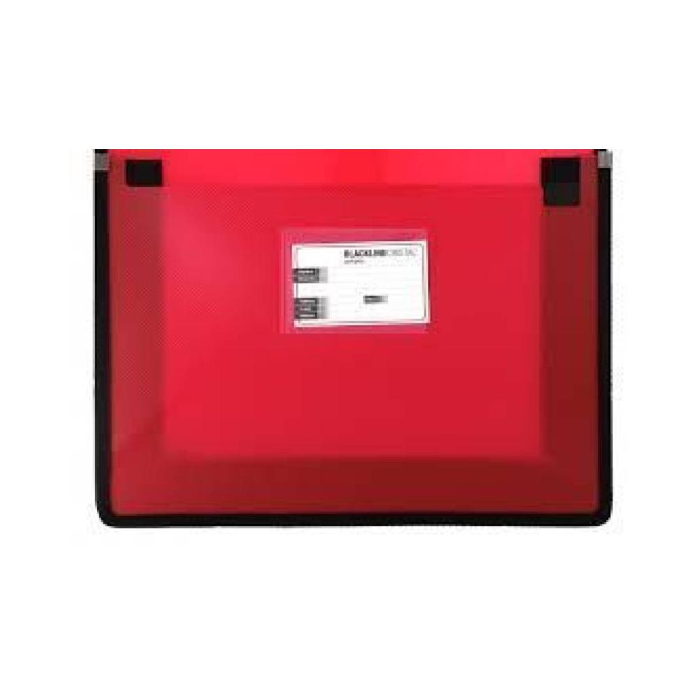 Carpeta folio goma roja