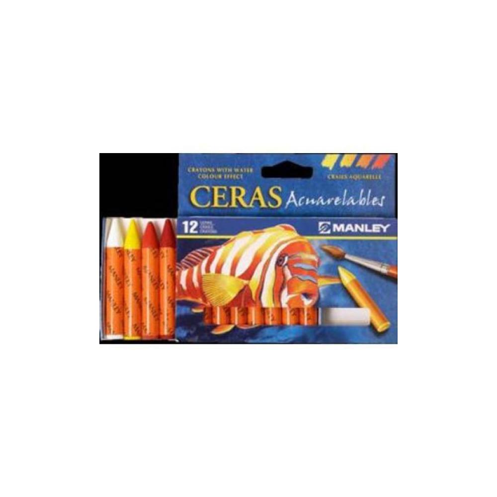 Cera acuarelable manley 12 col