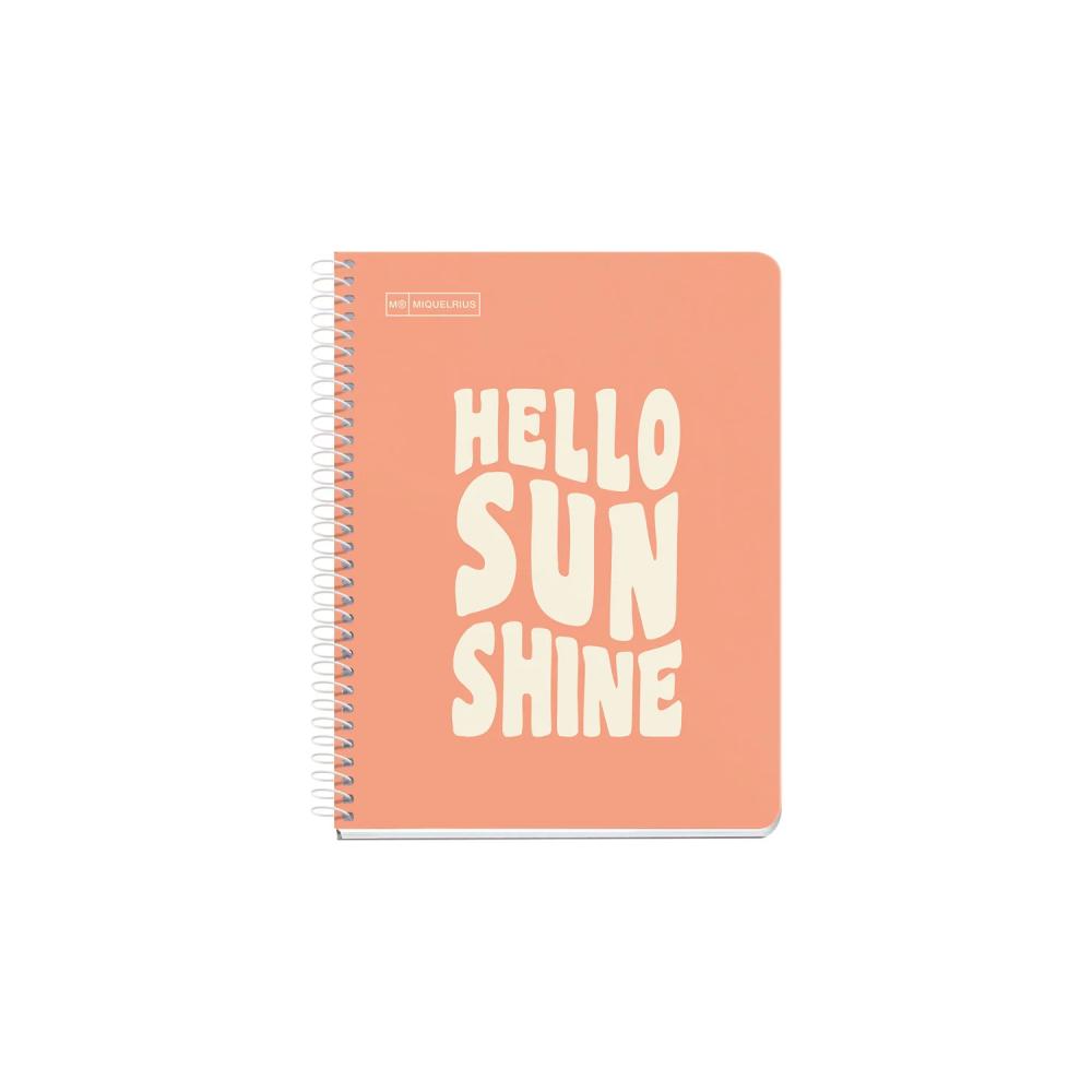Libreta A5 cuadros message melocoton