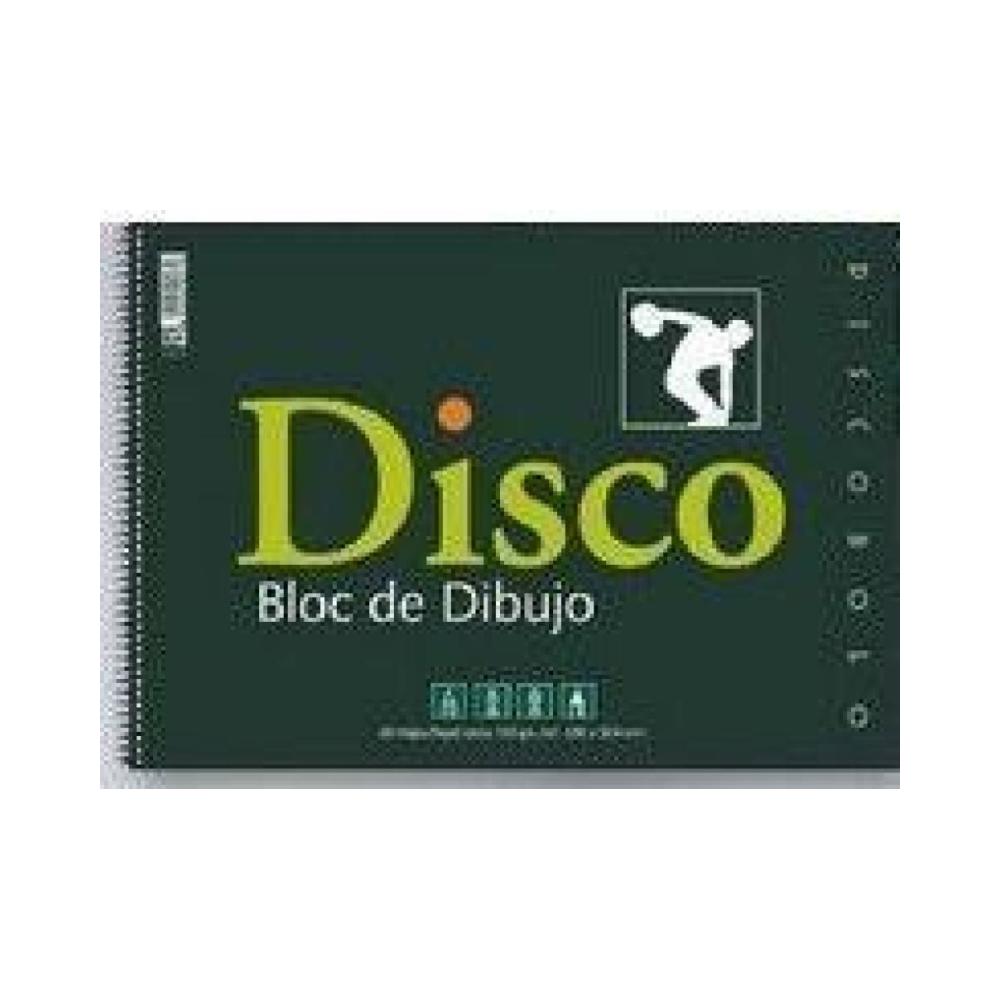 Bloc dibujo disco con recuadro zorrilla