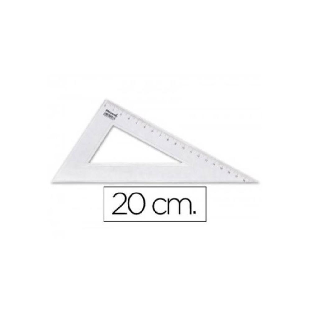 Faibo cartabon plástico reborde para tiralíneas 20 cm. c/bolsa